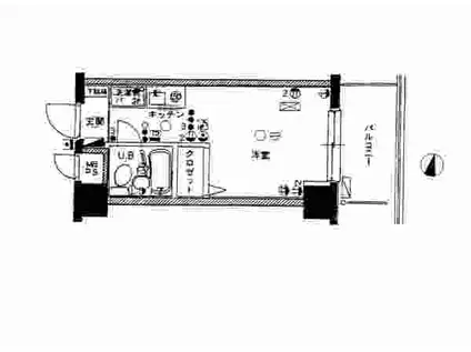 日神パレス板橋本町第3(ワンルーム/8階)の間取り写真
