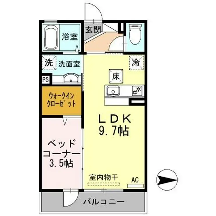 アニバーサリー 1階階 間取り