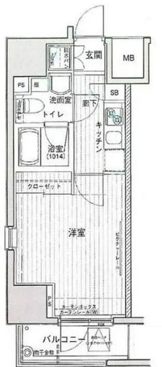 パークウェル蔵前 4階階 間取り