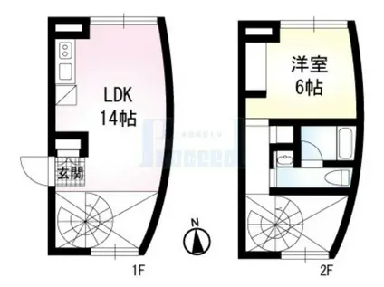ARTIS(1LDK/3階)の間取り写真