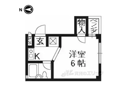 ADEAM OKAZAKI(1K/2階)の間取り写真