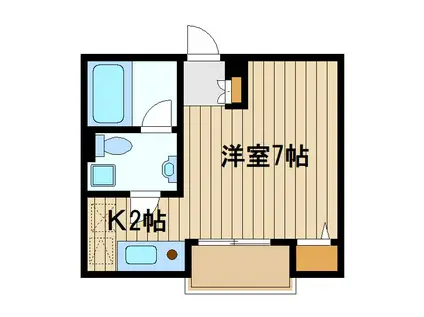 エストライフ東大泉(1K/1階)の間取り写真