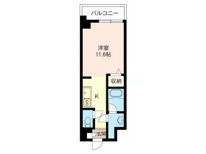 リオフレンテ(ワンルーム/7階)の間取り写真