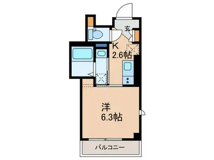 カーサ本郷三丁目(1K/4階)の間取り写真