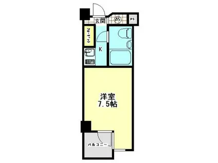 パークハイツ池袋(ワンルーム/7階)の間取り写真