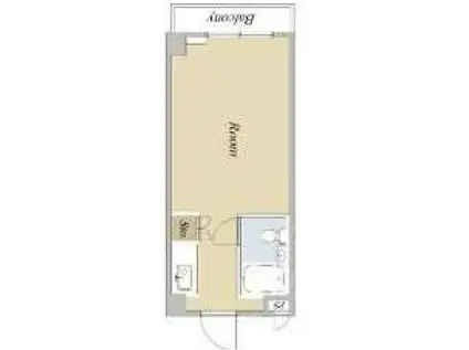 日本橋ロイヤルプラザ(ワンルーム/3階)の間取り写真