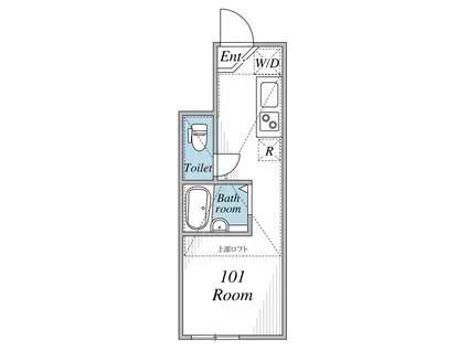 インベスト蒲田23(ワンルーム/1階)の間取り写真