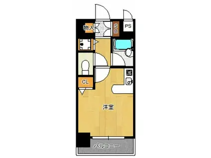 フレックス21博多II(1K/5階)の間取り写真