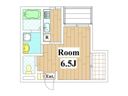 ボヌール等々力(1K/1階)の間取り写真