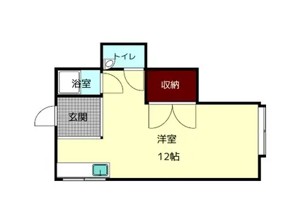 M S北新町(ワンルーム/2階)の間取り写真