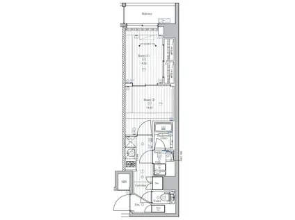 PREMIUM CUBE 西荻窪MO(2K/4階)の間取り写真