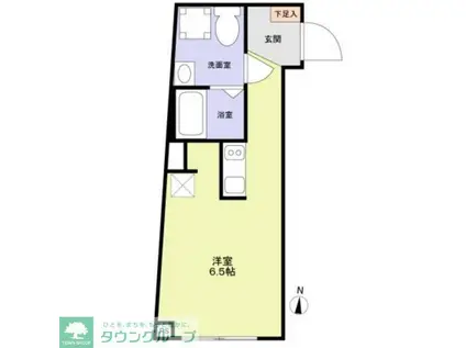 VISTA MAGOME(1K/2階)の間取り写真