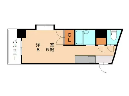 NO.13ラ・リージェンシー戸畑(1K/4階)の間取り写真