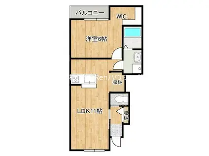 LIVESTYLE6(1LDK/1階)の間取り写真