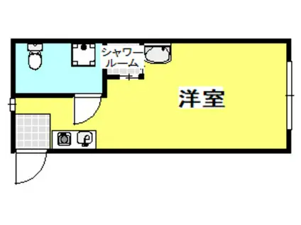 ナポレオン3世(ワンルーム/1階)の間取り写真