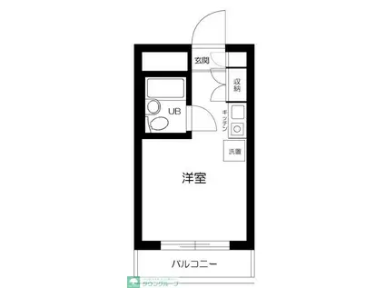 メゾン池袋(ワンルーム/3階)の間取り写真