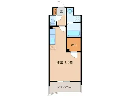 パルデンス・エコノVII(ワンルーム/4階)の間取り写真