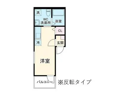 SHALOM大久保(ワンルーム/3階)の間取り写真