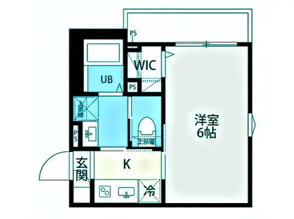 ロボットホーム平和島(1K/3階)の間取り写真