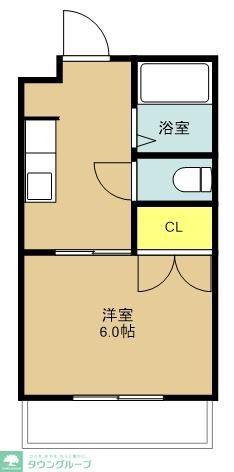 プリズムマンション(1K/3階)の間取り写真