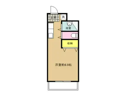 カーサよねやま(1K/2階)の間取り写真