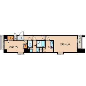 センチュリー富士見(2K/2階)の間取り写真