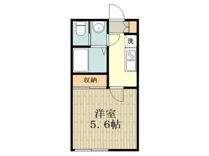 クリエイト上井草(1K/2階)の間取り写真