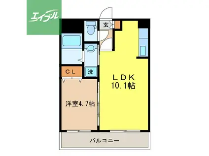 アーバンヒルズI(1LDK/2階)の間取り写真