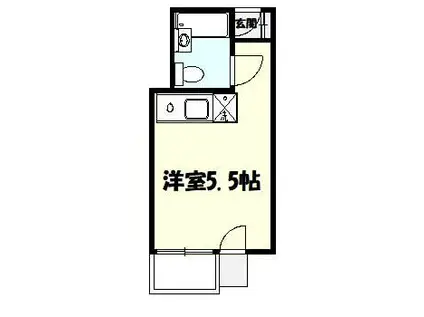 シャルマン文京千駄木(ワンルーム/4階)の間取り写真