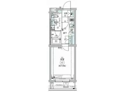 クラビア(2LDK/2階)の間取り写真