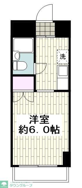 SEA茅ヶ崎ビル(1K/4階)の間取り写真