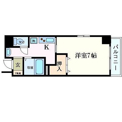 GP栄本町通(1K/6階)の間取り写真