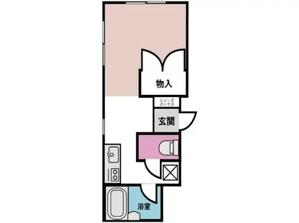 サンヒルズ韮川(ワンルーム/2階)の間取り写真