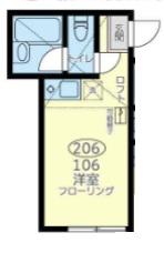 ユナイトHEMIアイザックの杜(ワンルーム/2階)の間取り写真