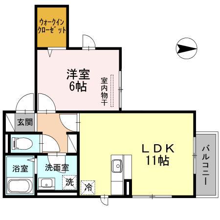 神戸HARBORSIDE 萬利RESIDENCE(1LDK/8階)の間取り写真