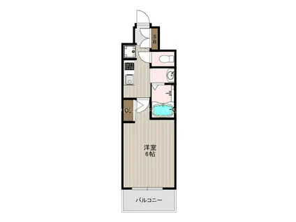 EC大阪ウエスト2(1K/12階)の間取り写真