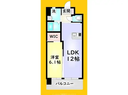 ADVANCE128(1LDK/2階)の間取り写真