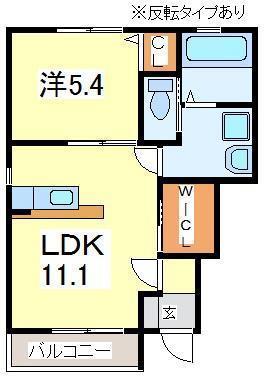 ETERNALC・D(1LDK/1階)の間取り写真