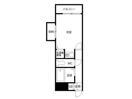 アイトピア前原(1K/5階)の間取り写真