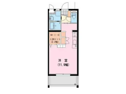 AZURE(ワンルーム/1階)の間取り写真