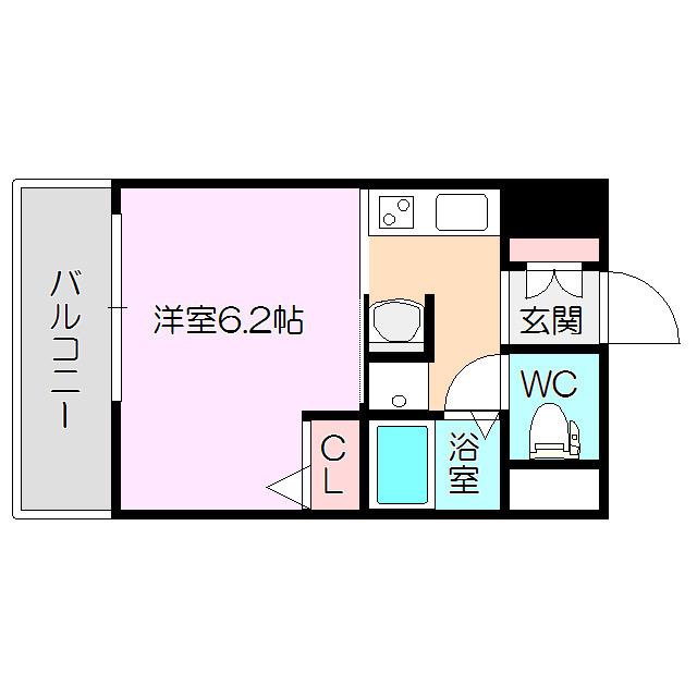 エステムコート新大阪Ⅵ エキスプレイス(1K/3階)の間取り写真