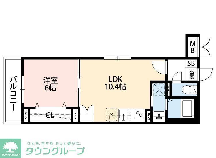 ANGE FLEUR(1LDK/5階)の間取り写真