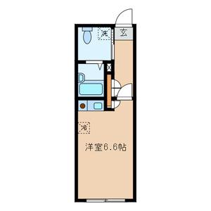 ESビル(ワンルーム/B1階)の間取り写真