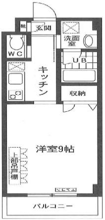 ハーモライト和光(1K/1階)の間取り写真