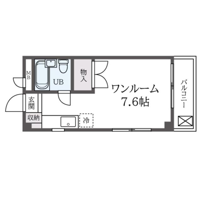 エステート高円寺(ワンルーム/2階)の間取り写真