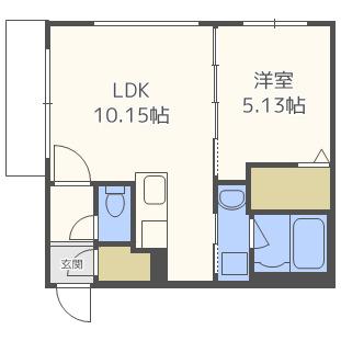COMODOJOURS13ー7 (1LDK/4階)の間取り写真