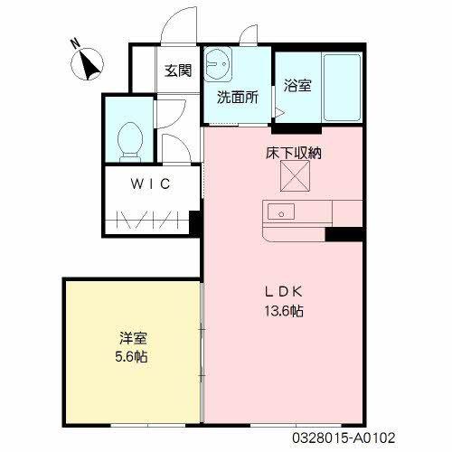 シャーメゾン愛宕A棟(1LDK/1階)の間取り写真