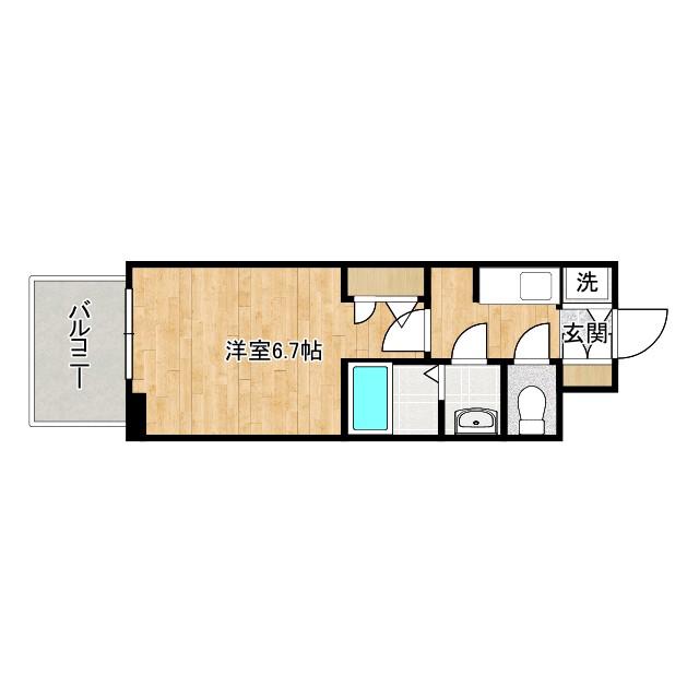 S-RESIDENCE都島LUX(1K/10階)の間取り写真