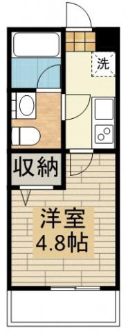 FILLEFLATSKAWAGOE-MINAMI フィユフラッツ川越南(1K/1階)の間取り写真