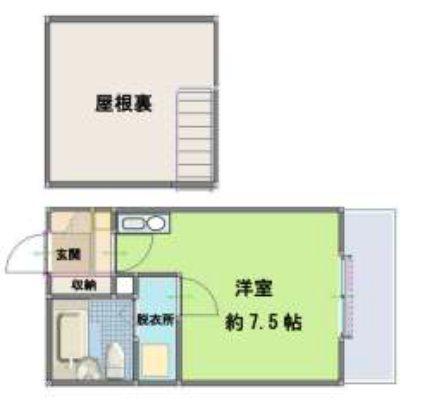DAIKICHI BLD(ワンルーム/3階)の間取り写真